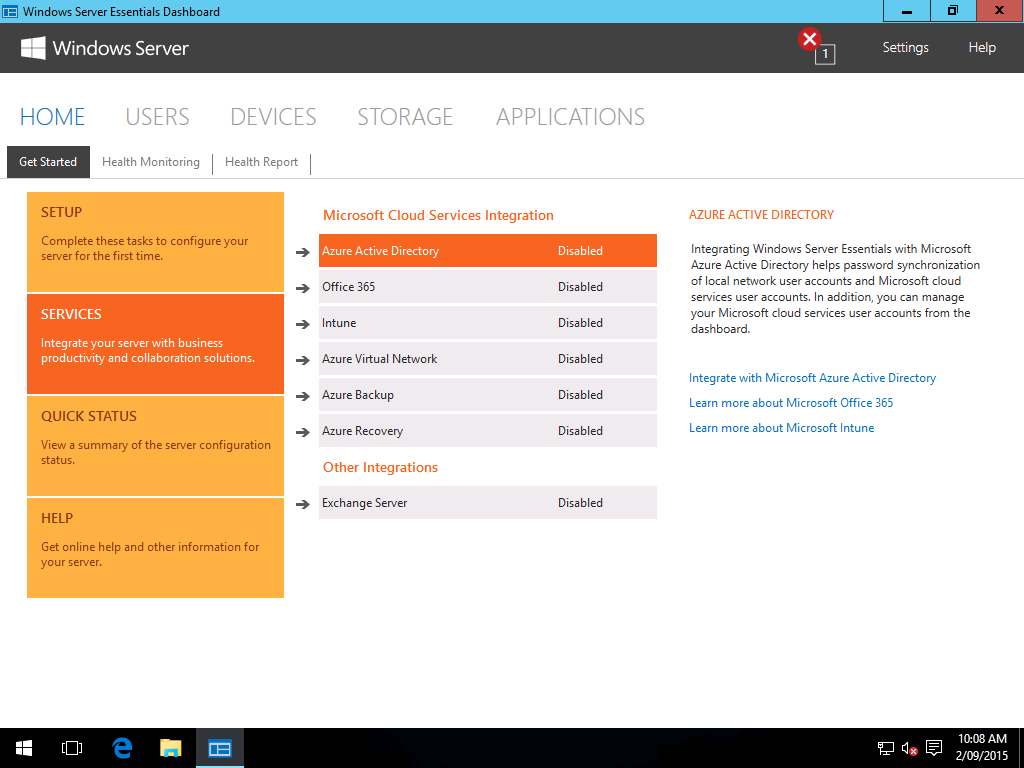 Windows Server Essentials 2016 Technical Preview 3 Microsoft Online ...