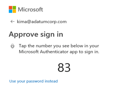 MFA prompt from browser